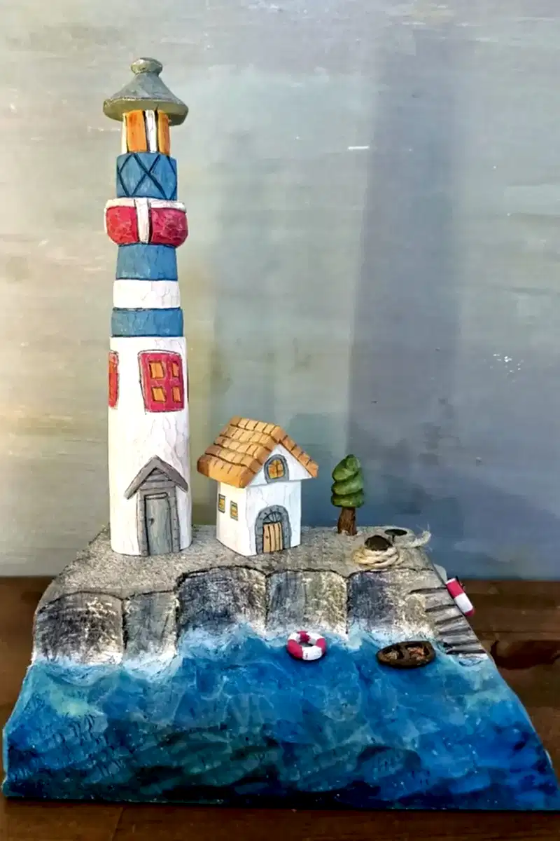 Ahşap Oyma-Deniz Feneri Konsepti
