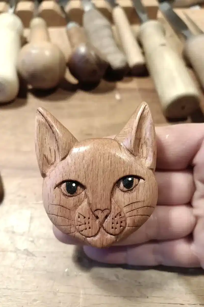 El Oyması-Broş-Kedi